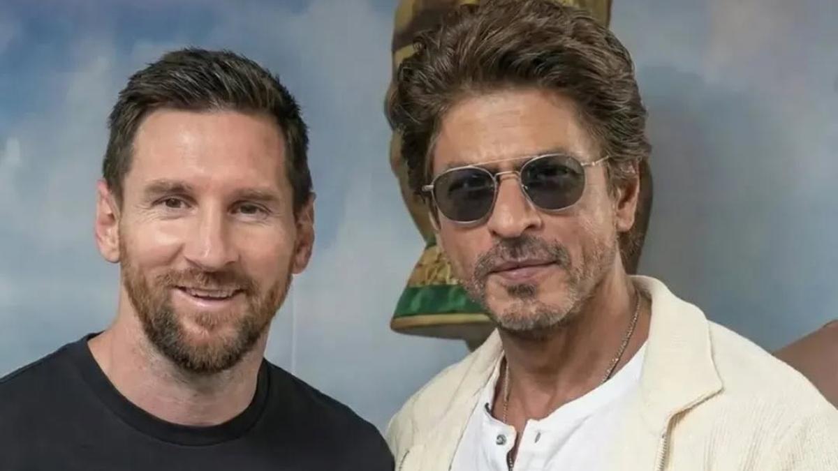 Shah Rukh Khan meets Lionel Messi in Kolkata